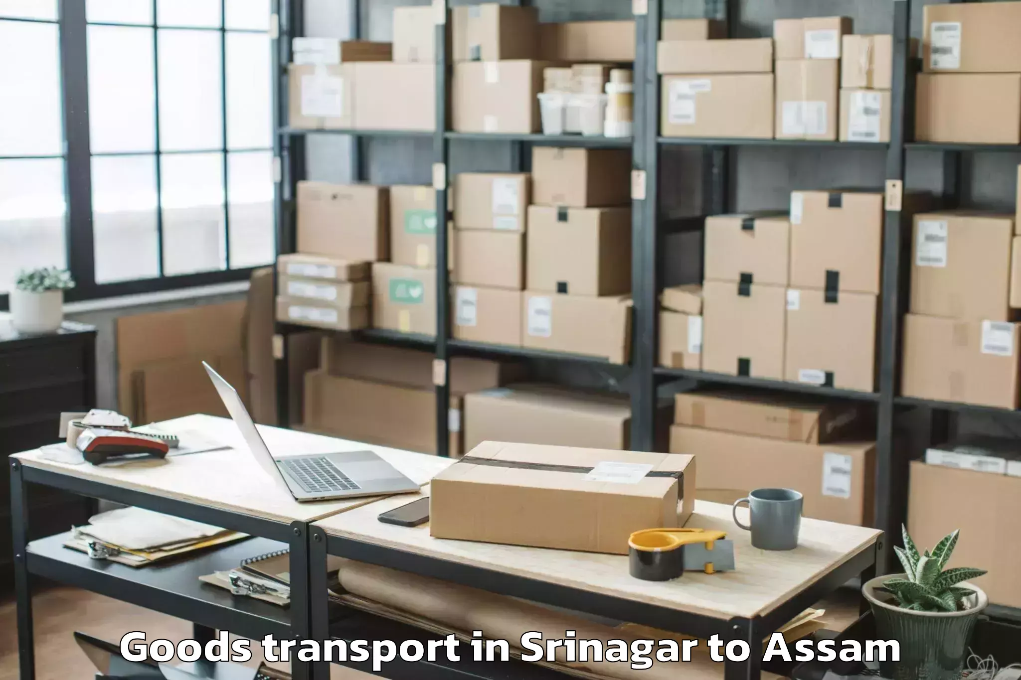 Book Your Srinagar to North Guwahati Pt Goods Transport Today